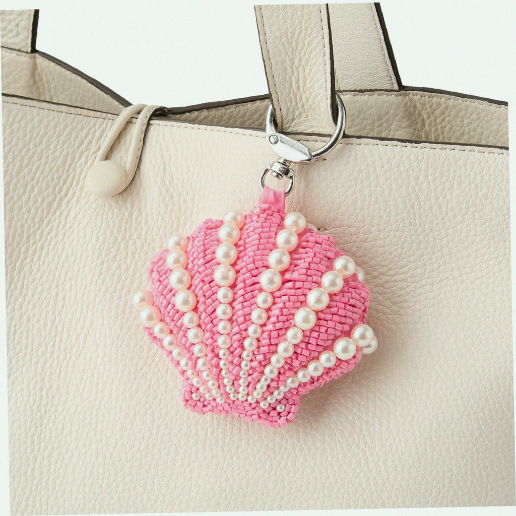 Beaded Shell Bag Charm