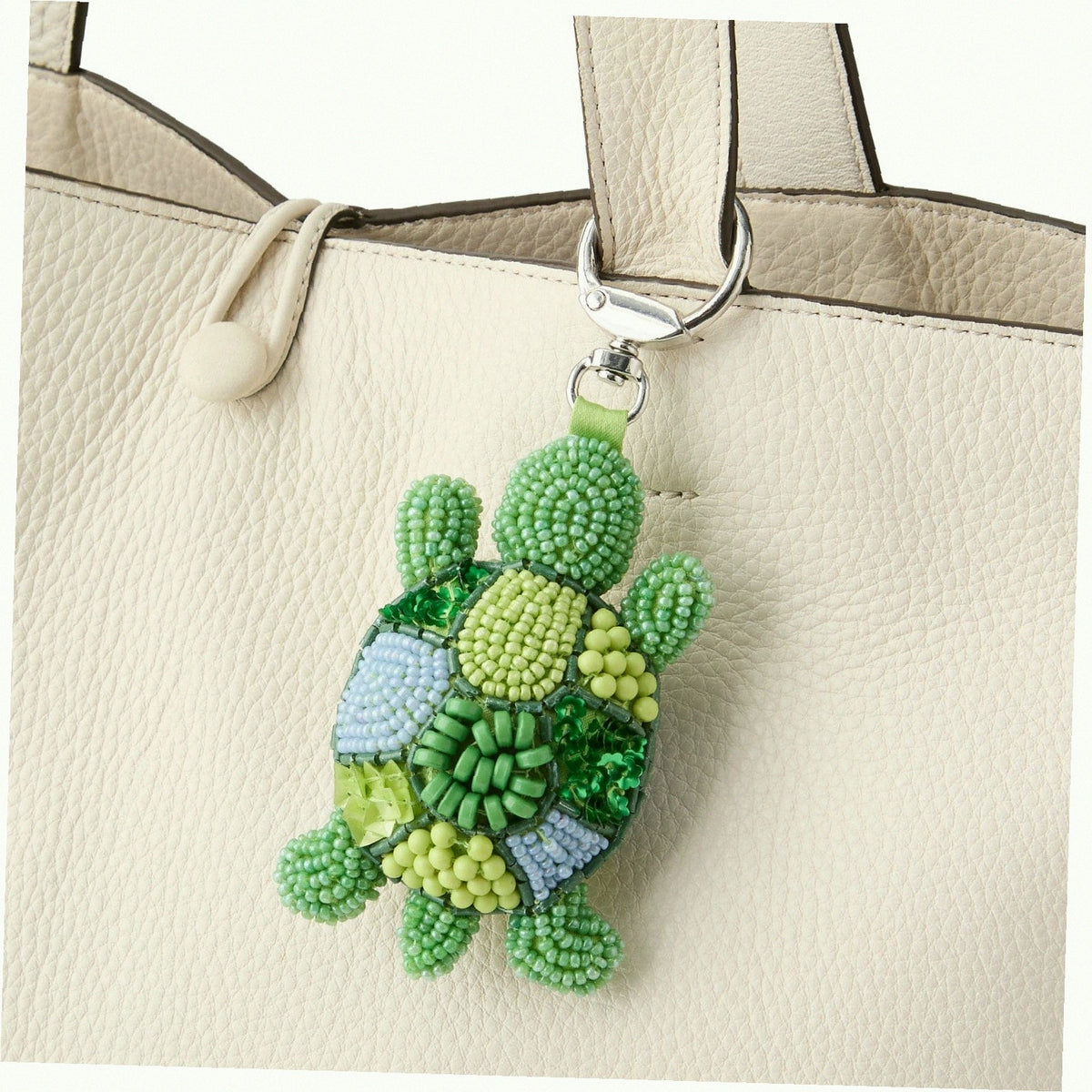 Beaded Turtle Bag Charm