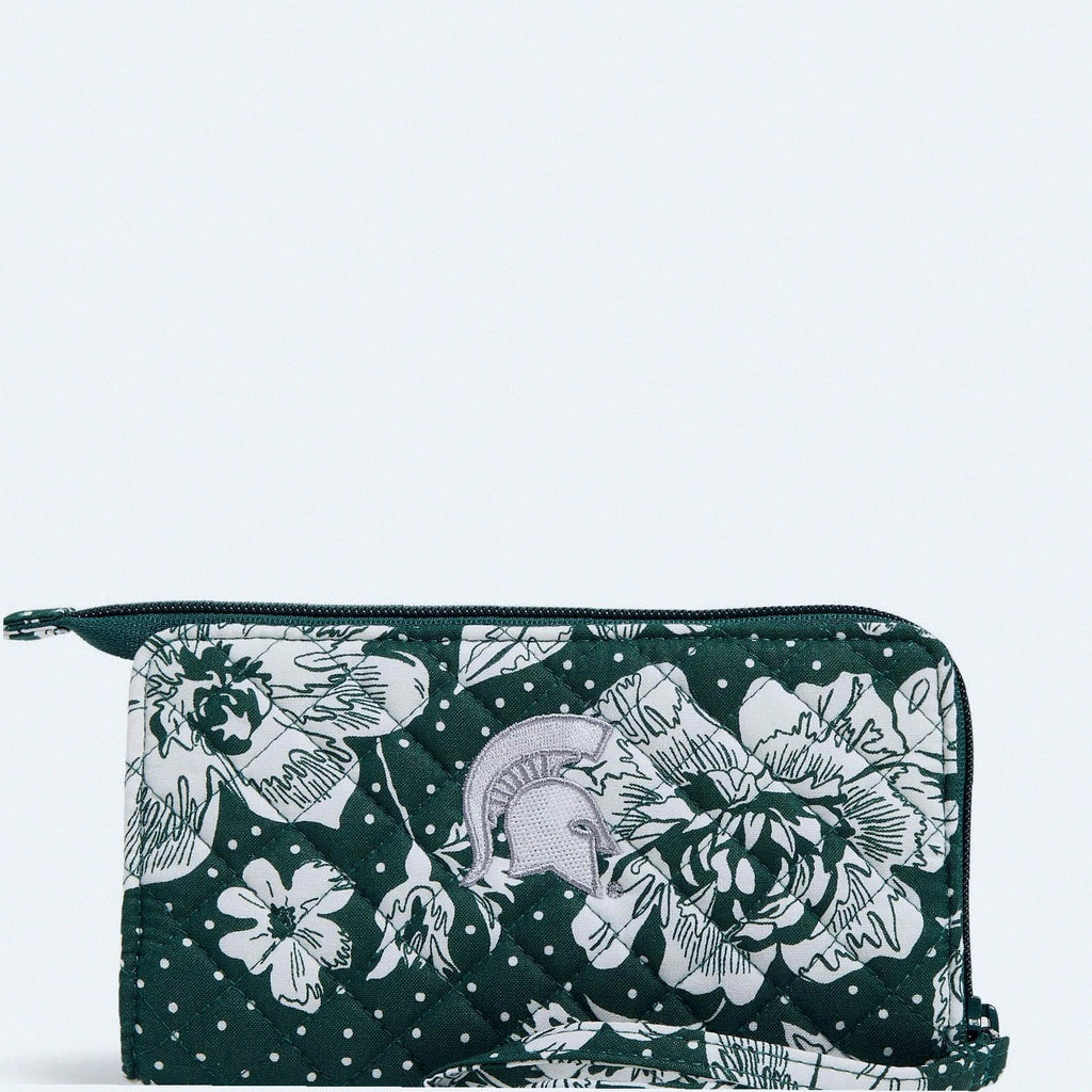 Collegiate RFID Front Zip Wristlet