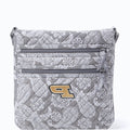 Collegiate Triple Zip Hipster Crossbody Bag