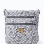 Collegiate Triple Zip Hipster Crossbody Bag