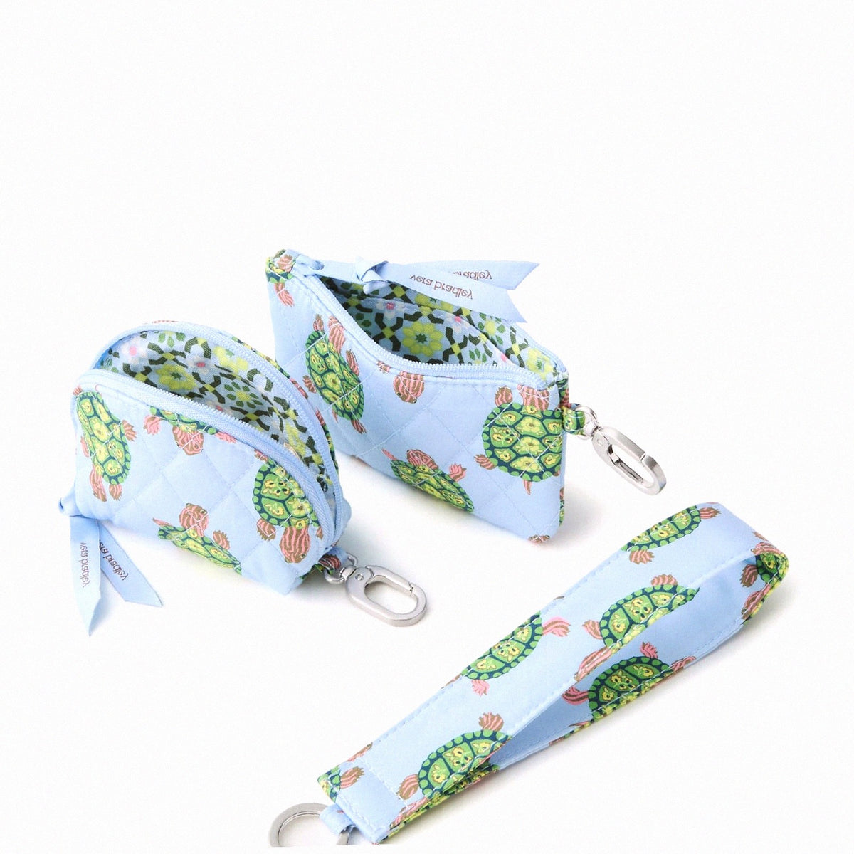Dual Pouch Wide Wristlet
