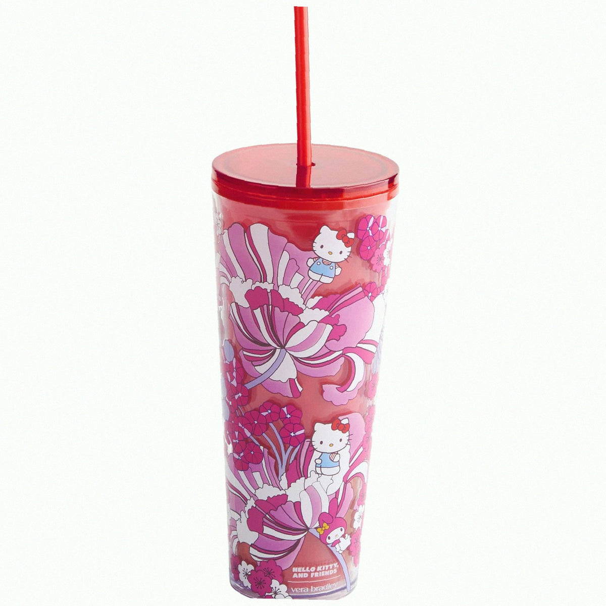 Hello Kitty and Friends Double Wall Tumbler with Straw