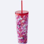 Hello Kitty and Friends Double Wall Tumbler with Straw