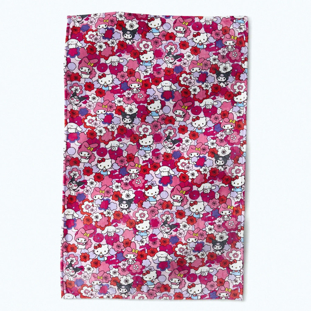 Hello Kitty and Friends Plush Throw Blanket