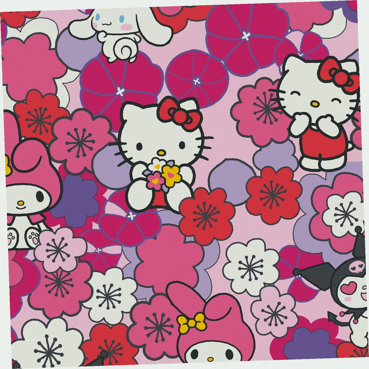 Hello Kitty and Friends Plush Throw Blanket