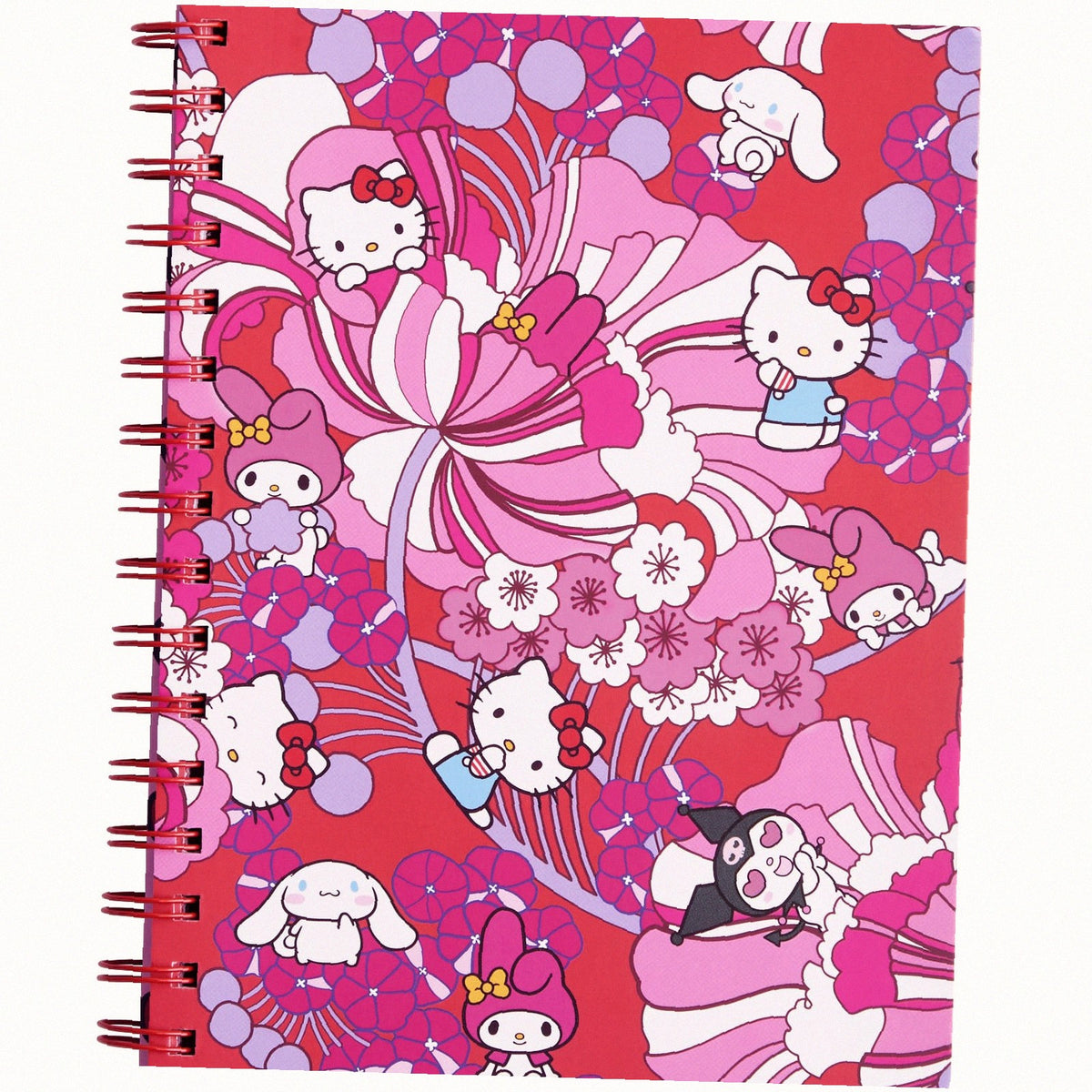 Hello Kitty and Friends Small Spiral Notebook with Pockets