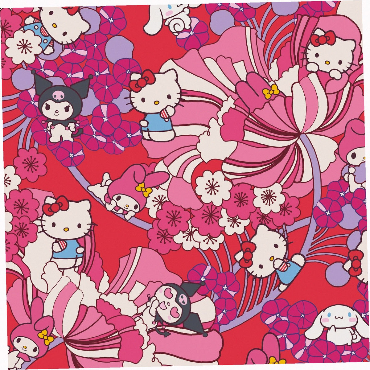 Hello Kitty and Friends Small Spiral Notebook with Pockets