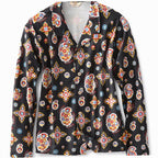 Long-Sleeved Button-Down Pajama Top