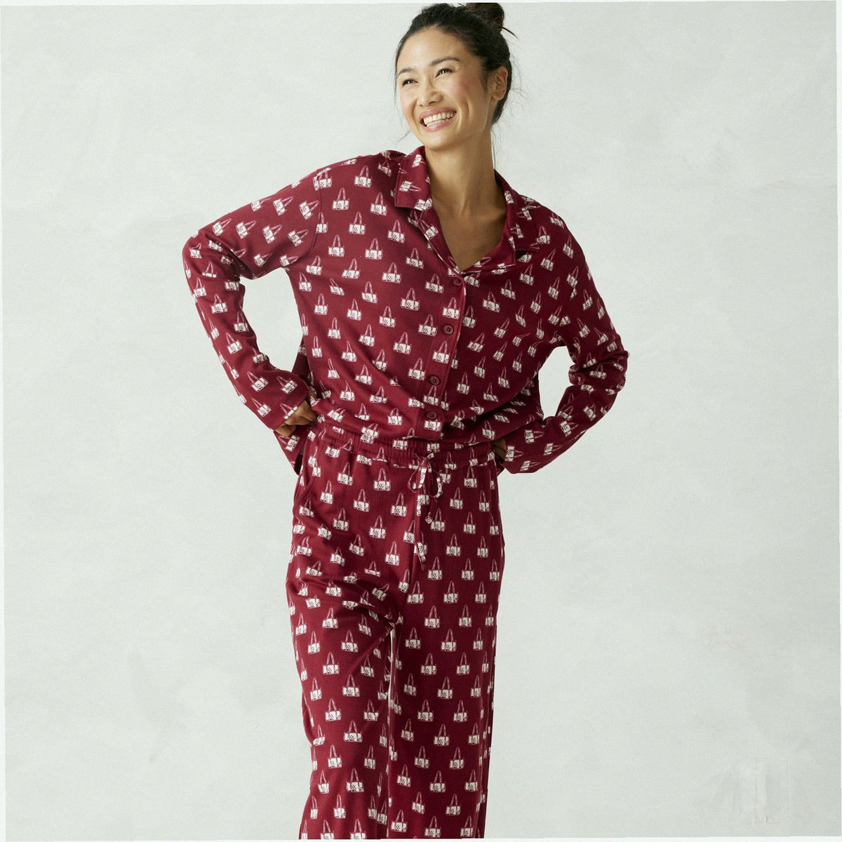 Long-Sleeved Pajama Set