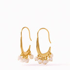 Pearl Organic Hoop Earrings