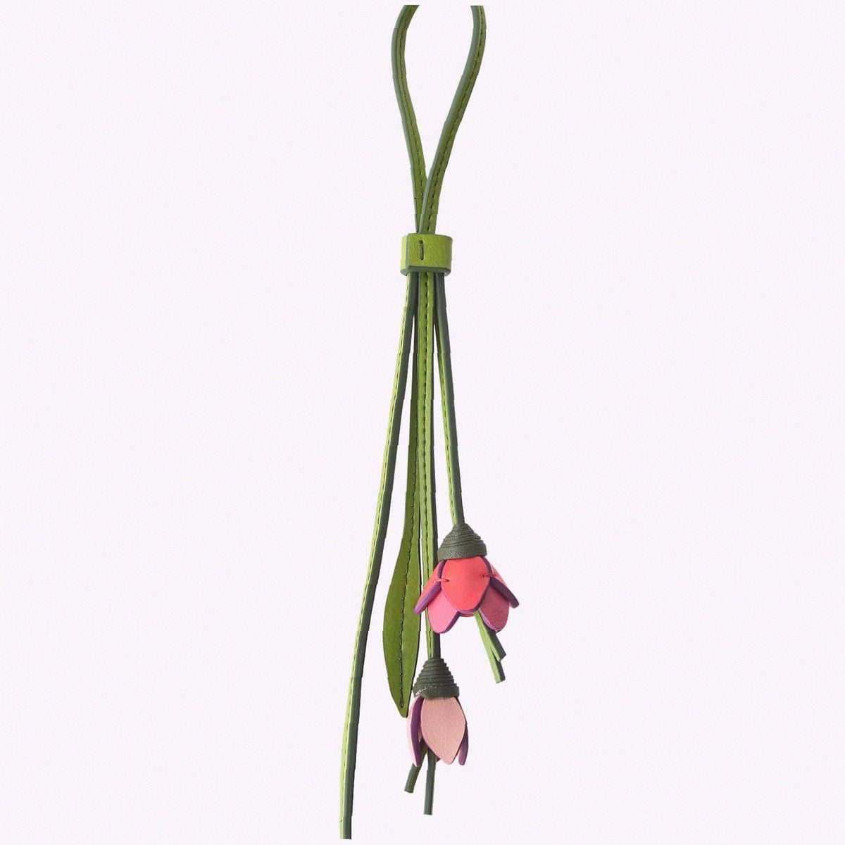 Pink Tulips Bag Charm