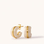 Resin Huggie Hoop Earrings