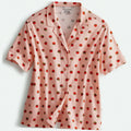 Short-Sleeved Button-Down Pajama Top