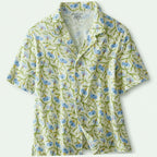 Short-Sleeved Button-Down Pajama Top