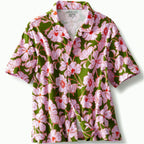 Short-Sleeved Button-Down Pajama Top